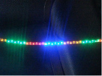 ★莱特灯具★红黄蓝绿四彩LED灯带，装饰灯，扁三线  48灯