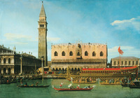Canaletto意大利风景2 装饰画壁画挂画画芯高仿油画不带框咖啡馆