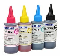 BULK INK德国色料百度西高级墨水 兼容佳能 惠普专用填充连供墨水