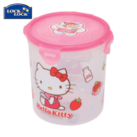 乐扣乐扣Hello Kitty圆柱形保鲜盒1.4L 塑料储存盒HPL933B-KT