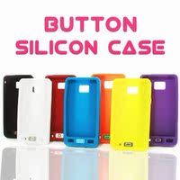 韩国Button Silicon Case 三星Galaxy S2 i9100 软胶按键式手机壳