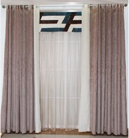 志达大视野摩力克高档品牌简约风格客厅卧室纯色雪妮尔窗帘定制