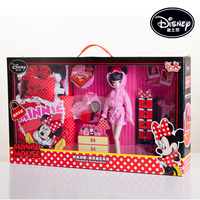 六一儿童节礼物迪士尼可儿娃娃关节体米妮卧室女孩芭比套装玩具