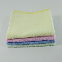 复兴5012竹纤维方巾儿童洗脸竹炭抗菌洁面巾吸水创意毛巾批发包邮