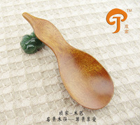 【成家工艺品】天然楠木 精制木勺 茶勺 小号环保餐具 葫芦茶勺