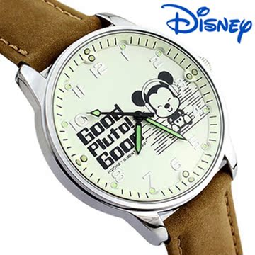 迪士尼韩国时尚潮流中学生手表米奇儿童手表男孩男童大表盘复古表