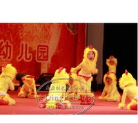 儿童毛绒小鸡小鸟动物演出服装幼儿园小学生舞蹈服 出场表演服