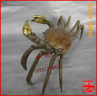 铜螃蟹 工艺品摆件风水铜器家居饰品八面来财招财旺财