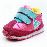包邮0-2岁韩版女宝宝运动鞋棉鞋婴儿学步鞋防水加绒保暖鞋短棉靴