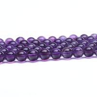 DIY手工饰品配件 巴西纯天然4-12MM紫水晶半成品串珠散珠子批发