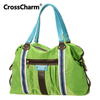 CrossCharm  秋冬亮色 女式单肩斜挎包 大容量A3休闲包 彩色尼龙