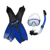 新款潜水镜浮潜三宝全干式呼吸管钢化玻璃面镜浮潜装备