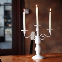柔软时光 欧式古典三头铁艺烛台摆件 浪漫情人节创意餐桌烛台摆件
