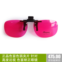 上海 正品色盲色弱夹片 针对高度近视 色盲矫正眼镜片 施工绘图
