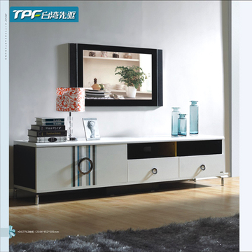 台湾先驱 现代简约时尚储物环保电视机柜 烤漆地柜客厅家具墙柜
