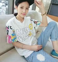 韩国短袖女t恤纯棉学生夏装新款韩版女装上衣夏季宽松大码小衫潮