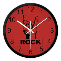摩门Momen创意挂钟挂表时尚婚房时钟大红rock摇滚炫酷个性超静音