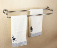 【天天特价】不锈钢浴巾架 毛巾挂 面巾杆 卫生间浴室置物架 双杆