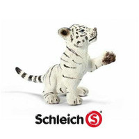德国思乐Schleich正品【仿真动物模型 玩耍站立小白老虎 S14385】