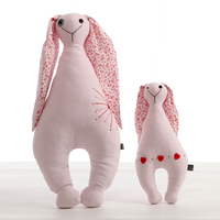 祁门秀 长耳兔子布偶公仔 手工玩偶娃娃 创意礼物 安慰兔毛绒玩具