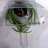 包邮 烧烤网 网夹 双面网 小方格子 双层烧烤网夹  蔬菜 烧烤网片