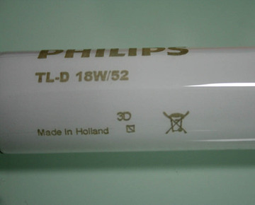 飞利浦荷兰原产TL-D 18W/52黄疸(/52)低压荧光灯管
