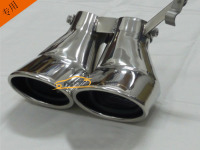 热卖奔驰尾喉W203C200汽车尾喉改装排气管专用尾咀不锈钢消音器
