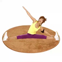 郑多燕健身圆形加厚丝毛客厅床边防滑瑜伽垫 环保地毯地垫包邮