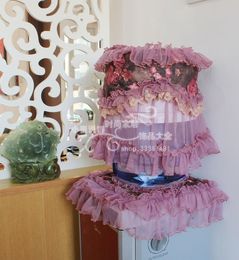 埔文贵族紫系列布艺饮水机罩饮水机套防尘罩布艺饮水机罩欧式