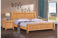 全实木床 橡木床 1.8米双人床 1.5米中式床 厂家直销现代家具