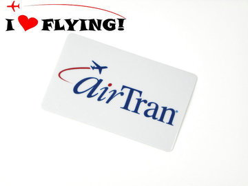 我爱飞行|AIR TRAN航空公司LOGO防水公交卡贴 贴纸拉杆箱 潮贴