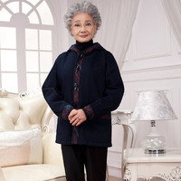 加肥大码中老年人棉袄60-70-80岁秋冬装女外套休闲夹克奶奶装上衣