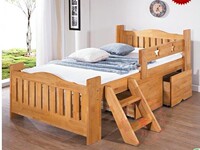 特价正品实木儿童床婴儿床简约现代松木床男孩女孩单人床可定制