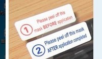 红色和蓝色间隔胶 手机保护膜用标签（1、2号标）特价