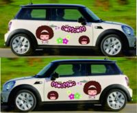 汽车贴纸整车拉花汽车装饰用品全车贴车身贴卡通动漫韩国漫画娃娃