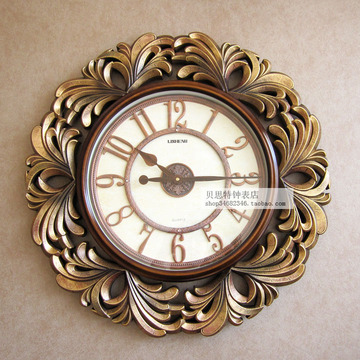 超大欧式复古钟表客厅艺术挂钟时尚创意挂表个性石英钟装饰墙壁钟