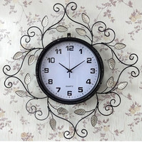 包邮欧式家居客厅静音时尚艺术挂钟表现代简约装饰时钟个性创意钟