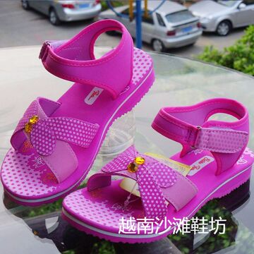 新款正品越南平仙女童凉鞋，户外防滑底，涉水耐穿越南沙滩鞋儿童