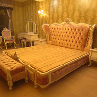 欧式床 实木双人床 卧室家具床 别墅双人床豪华婚床 新古典双人床
