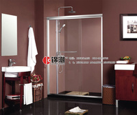 热卖厂家直销//直隔断淋浴房/两固一移大方料/8MM厚钢化玻璃GD010