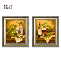 多款-餐厅单幅35*40 装饰画 有框画 欧式田园现代风格 壁画墙画