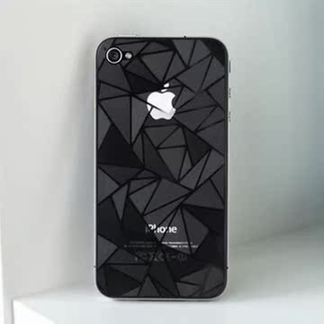 iphone4/iphone4s贴膜 苹果4保护膜 3D膜 钻石膜 手机膜 防水