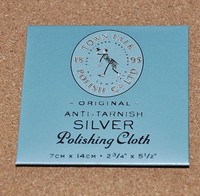 正品英国TOWN TALK（泰通）高效擦银布silver polishing cloth