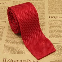 品牌牛头logo 真丝针织领带《男人风尚》热荐 潮人款 5.5厘米 056