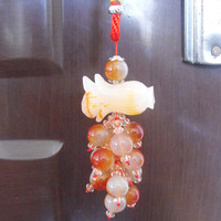 中国结 车挂件 玉白菜玉珠挂件 小挂饰 装饰礼品
