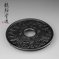 龙颜堂精品铁壶垫日本南部铁器铸铁壶托富贵纹黑点龟鹤茶壶垫包邮
