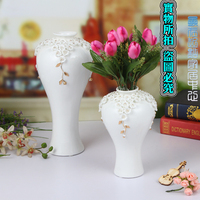 中式简约陶瓷花瓶 家居摆件 客厅装饰品 插花瓷器 台面摆件  包邮