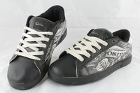 海外版DSIRS牛皮涂鸦 海外版 板鞋休闲鞋 黑色43码 cxz-002