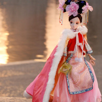六一儿童节礼物可儿娃娃古装衣服清朝公主套装芭比玩具明珠格格