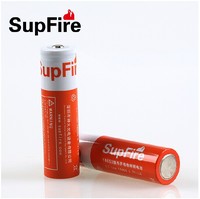 包邮 Supfire神火 18650强光手电配件 可充电 红色锂电池3000毫安